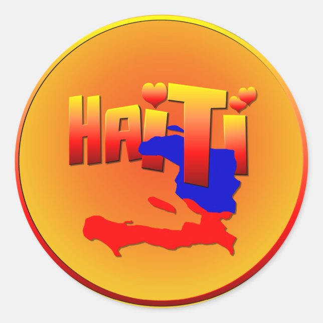 HAITI LOVE Sticker (Front)
