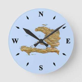 Haiti Map Clock