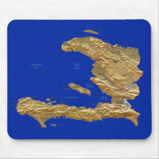 Haiti Map Mousepad
