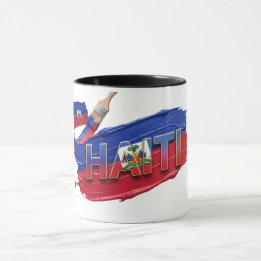 Haiti Paint Brush Design | Caribbean Pride Mug