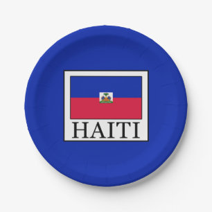 Haiti Paper Plate