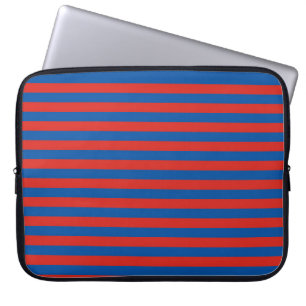 Haiti Paris flag stripes symbol pattern red blue b Laptop Sleeve