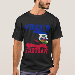 Haiti Proud Haitian Flag Map Pride Haiti T-Shirt