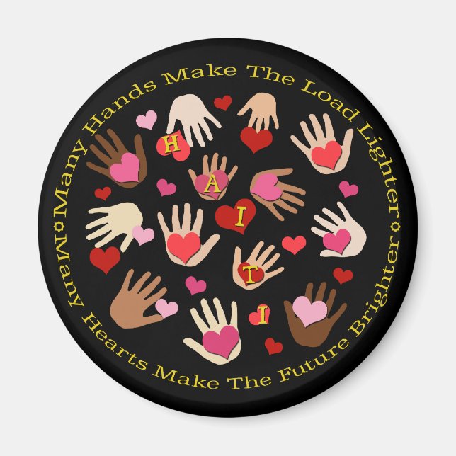 Haiti Relief Valentine Fridge Magnets (Front)