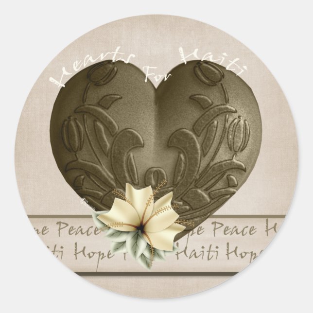 Haiti Relief Valentine Stickers (Front)