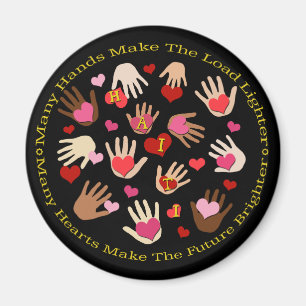 Haïti Secours Saint Valentin aimants frigo