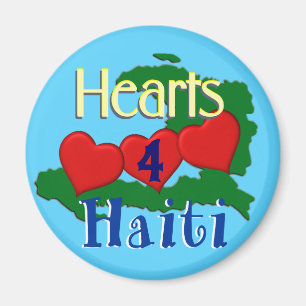 Haïti Secours Saint Valentin aimants frigo