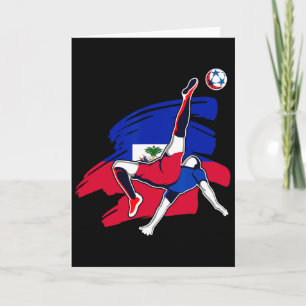 Haiti Soccer Fans Jersey Pride Proud Haitian Footb Card
