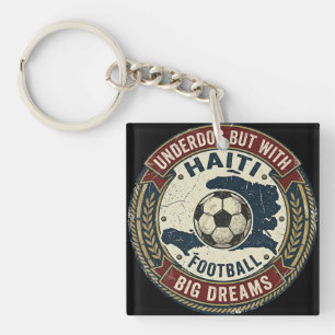 Haiti Soccer Jersey World Cup 2026 Underdog Keychain