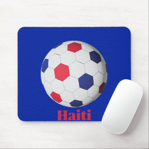 Haiti Soccer Mouse Pad