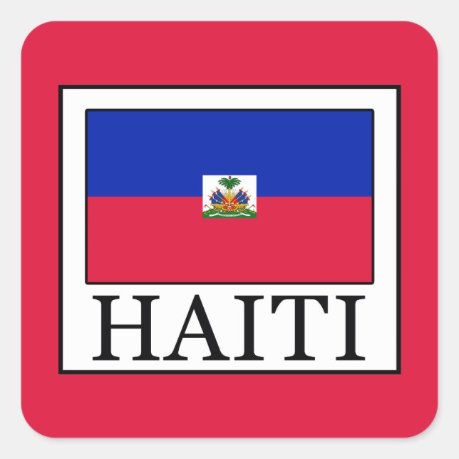 Haiti Square Sticker (Front)