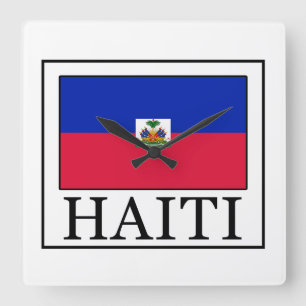 Haiti Square Wall Clock
