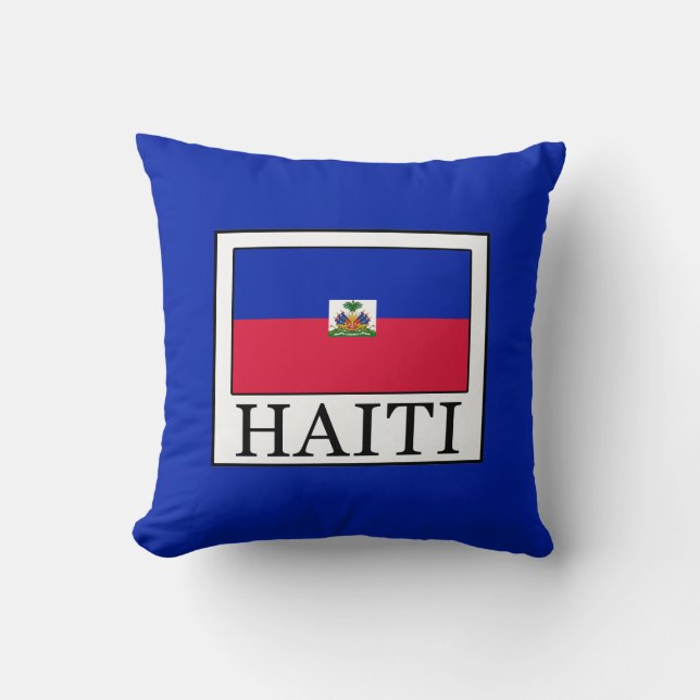 Haiti Throw Pillow (Front)