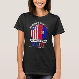 Haitian American Patriot Heart Is From Haiti Grown T-Shirt