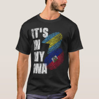 Haitian And Bahamian Mix DNA Flag Heritage