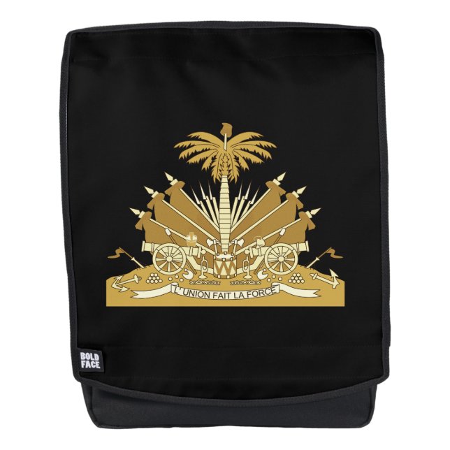 Haitian coat of arms backpack (Front)