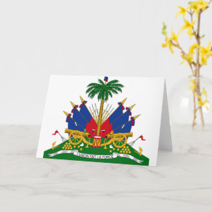Haitian Coat of Arms (Haiti) Card