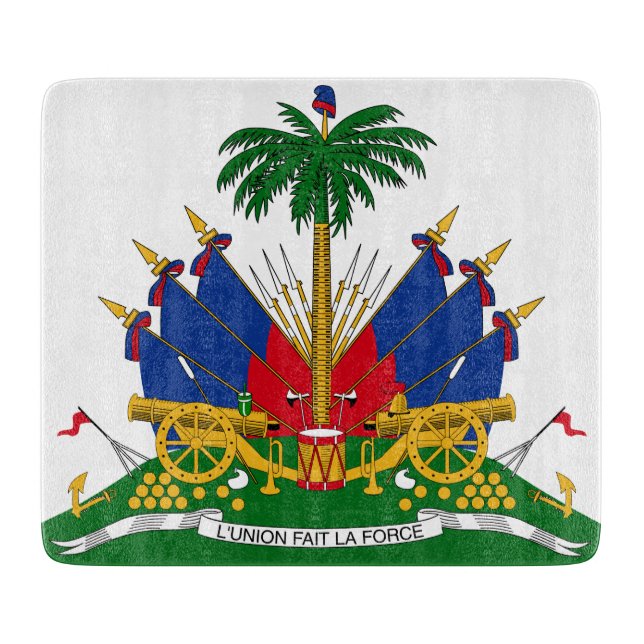 Haitian Coat of Arms (Haiti) Cutting Board (Front)