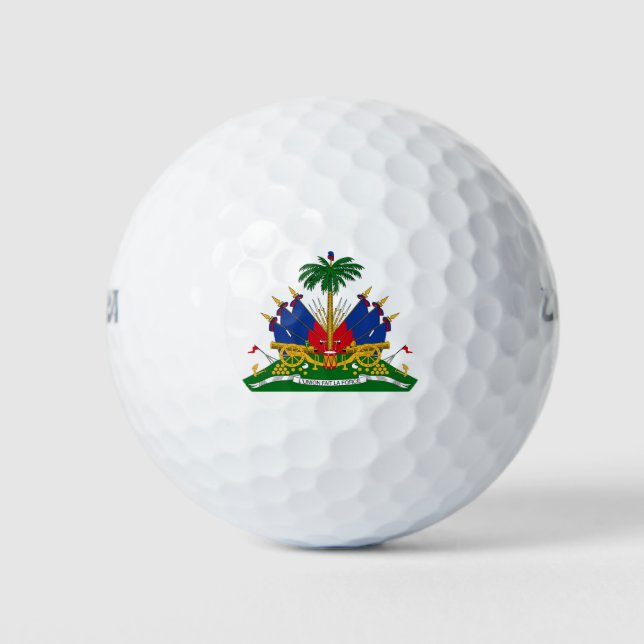 Haitian Coat of Arms (Haiti) Golf Balls (Front)