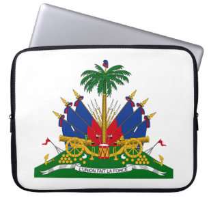 Haitian Coat of Arms (Haiti) Laptop Sleeve