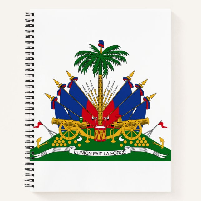 Haitian Coat of Arms (Haiti) Notebook (Front)