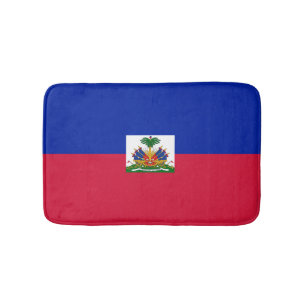Haitian flag bath mat