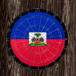Haitian Flag Dartboard & Haiti / game board<br><div class="desc">Dartboard: Haiti & Haitian flag darts,  family fun games - love my country,  summer games,  holiday,  fathers day,  birthday party,  college students / sports fans</div>
