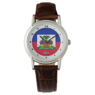 Haitian Flag & Haiti trendy fashion /design watch