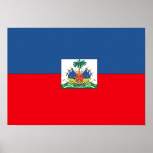 Haitian Flag Poster