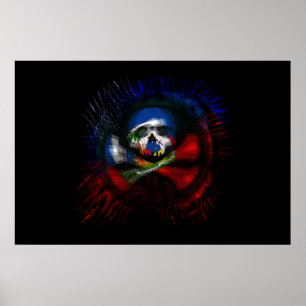 Haitian Pirate Flag Poster