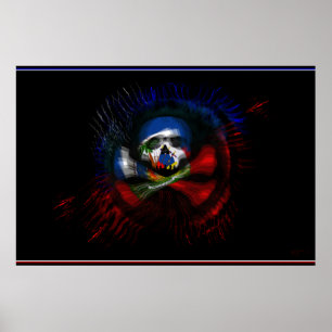 Haitian War Flag Poster