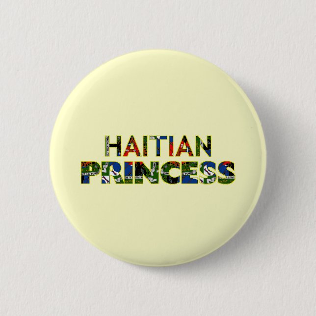 HAITIANPRINCESS001 2 INCH ROUND BUTTON (Front)