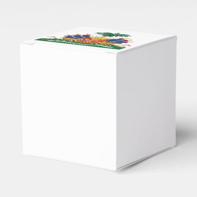 Haiti's Coat of arms Favor Box (Front Side)