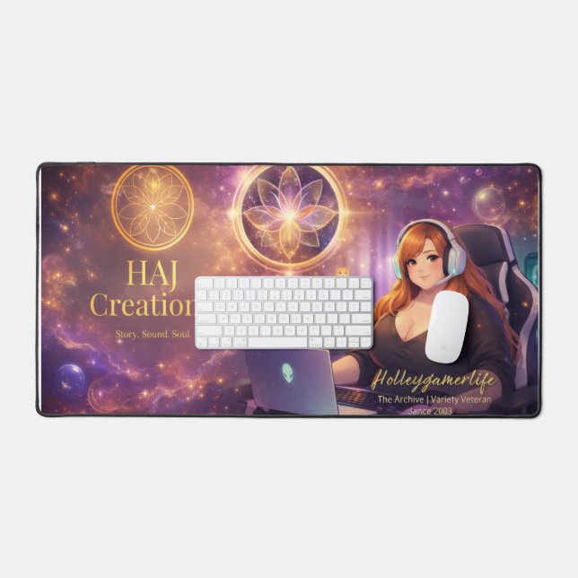 Haj Creations: "The Archive" Signature Art Mat (Keyboard & Mouse)