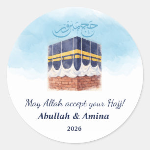 Hajj Mabroor Personalized Sticker & Label for Hajj