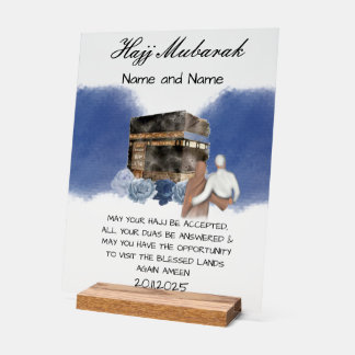 Hajj Mubarak acrylic  Sign