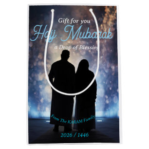 Hajj Mubarak Personalized gift  For Hajj Medium Gift Bag