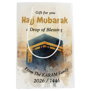 Hajj Mubarak Personalized gift  For Hajj Medium Gift Bag