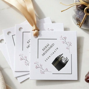 Hajj Mubarak Personalized Islamic Gift Tag Kaaba