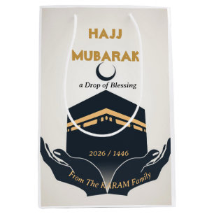 Hajj Mubarak Personalized  Medium Gift Bag