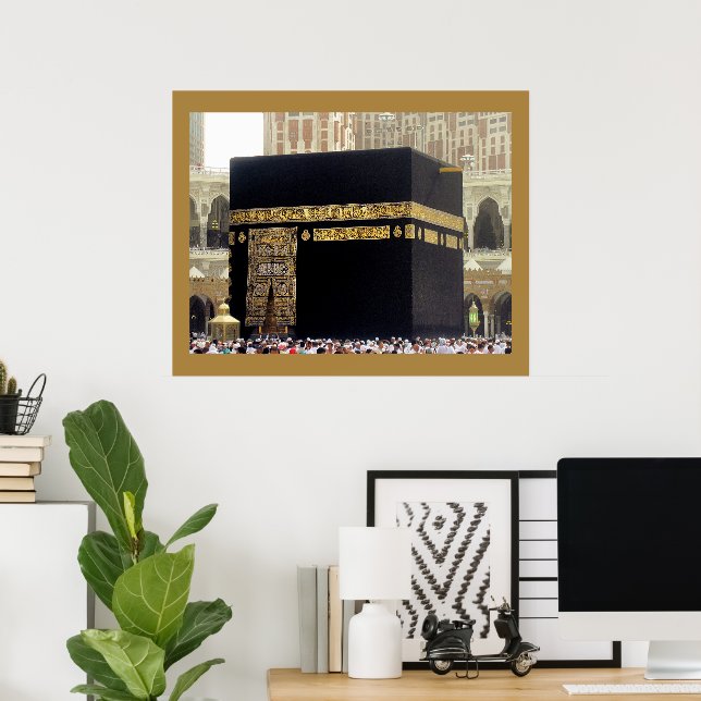 Hajj Pilgrims at the Kaaba, Mecca, Saudi Arabia Poster (Home Office)