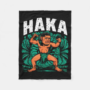 Haka Dance Funny Maori Dance Culture Outfit Fleece Blanket