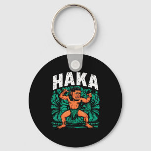 Haka Dance Funny Maori Dance Culture Outfit  Keychain