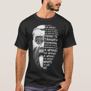 Haka Lyrics New Zealand Black Maori Kiwi Nz Fan Ru T-Shirt