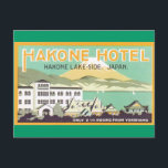 Hakone Hotel Japan Postcard<br><div class="desc">Vintage Travel Poster image for the Hakone Hotel,  Japan.</div>