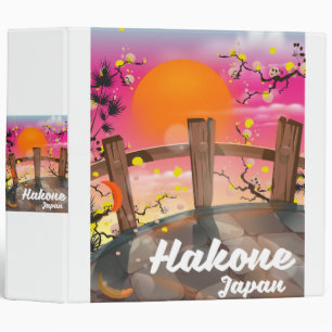 Hakone japan blossom poster. binder