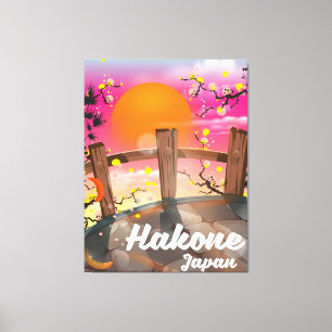 Hakone japan blossom poster. canvas print