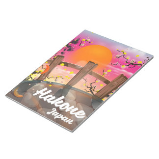 Hakone japan blossom poster. notepad