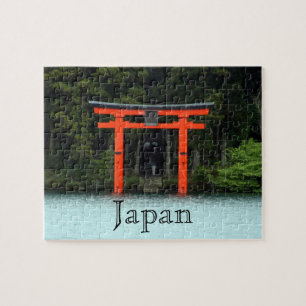 hakone red torii japan jigsaw puzzle