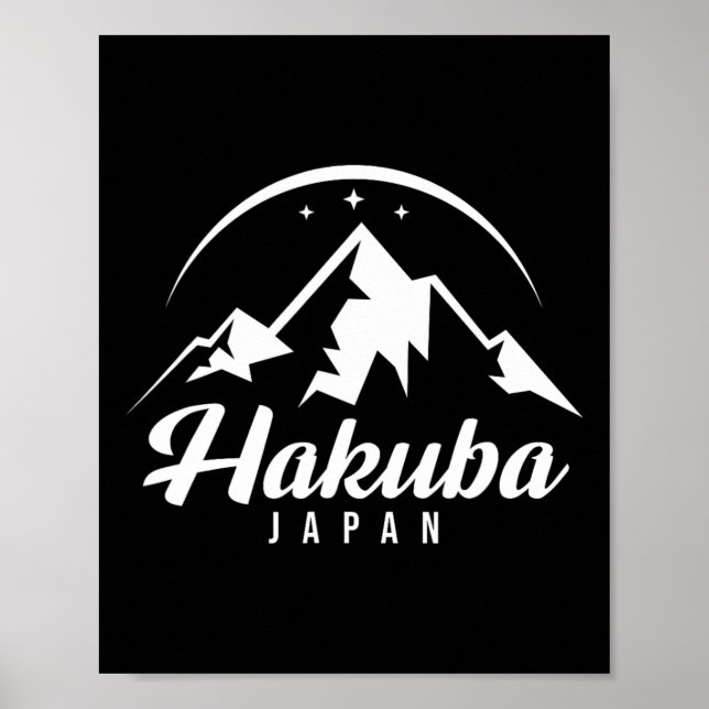 Hakuba Japan Ski Resort Skiing Snowboarding  Poster (Front)